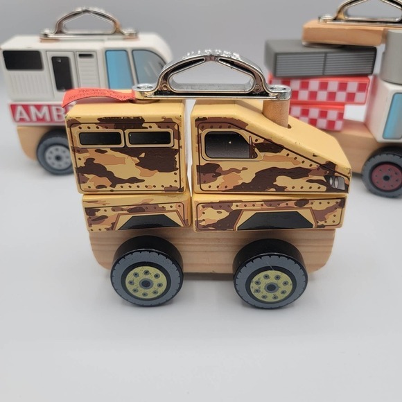 J'adore Paris Wooden Stacking Truck Toy Lot of 3 - Picture 2 of 12